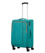 AMERICAN TOURISTER SEA SEEKER Medium size trolley aqua / green - Semi-rigid Trolley Cases - 5