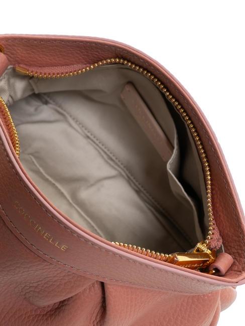 AGAVE Shoulder bag, in leather camellia - Women&rsquo;s Bags