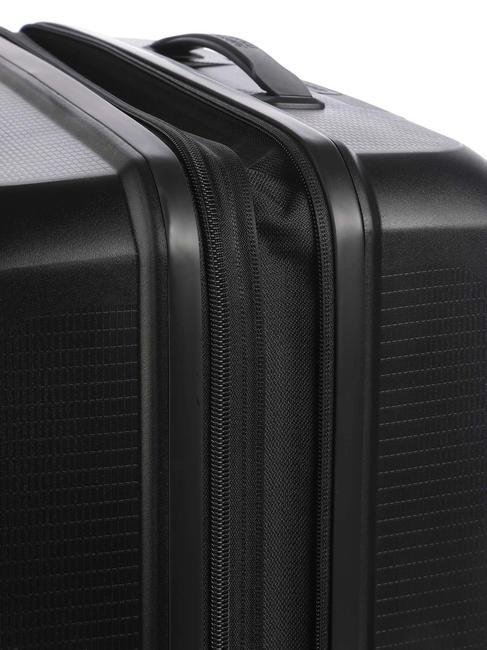 AEROSTEP Expandable medium size trolley BLACK - Rigid Trolley Cases