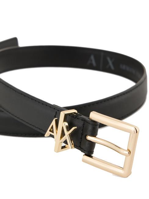 TONGUE Leather belt Black - Belts