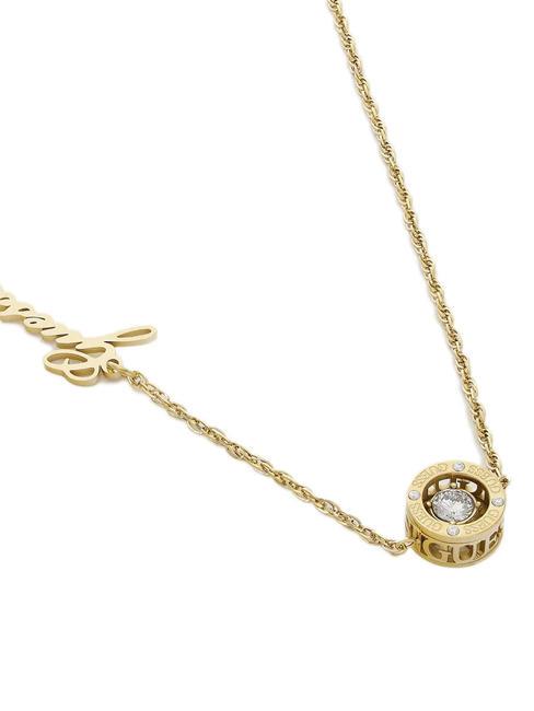 SOLITAIRE Necklace with charm yellow gold - Necklaces