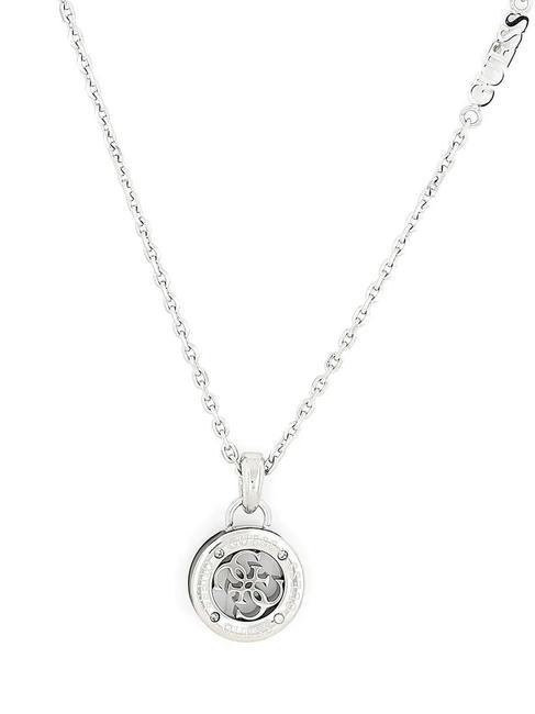 4G LOGO Necklace with charm rhodium/black - Necklaces