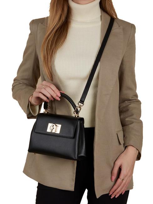 1927 Handbag, with shoulder strap, in leather Black - Women’s Bags