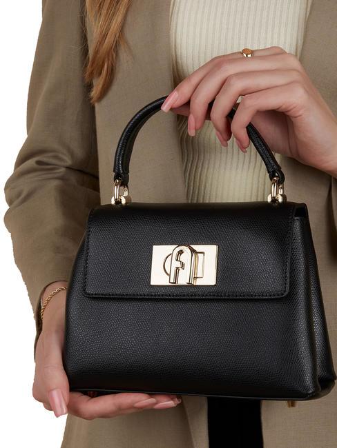 1927 Handbag, with shoulder strap, in leather Black - Women’s Bags