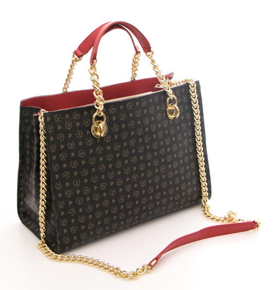 Tapiro Handbag; with shoulder strap black lacquer - Women’s Bags