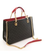 POLLINI Tapiro Handbag; with shoulder strap black lacquer - Women’s Bags - 2