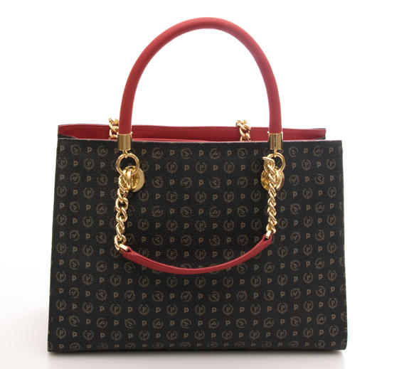 Tapiro Handbag; with shoulder strap black lacquer - Women’s Bags