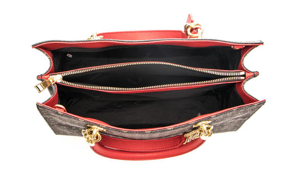 Tapiro Handbag; with shoulder strap black lacquer - Women’s Bags