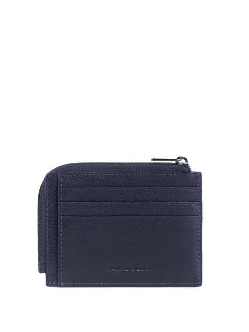 S129  Leather card holder / coin purse blue - Men&rsquo;s Wallets