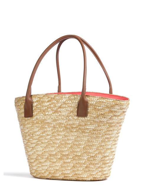 SEASHELL STRAW Shoulder bag CORAL - Women’s Bags