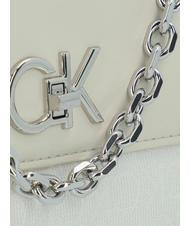 CALVIN KLEIN RE-LOCK  Mini hand bag, with shoulder strap dark ecru - Women’s Bags - 4