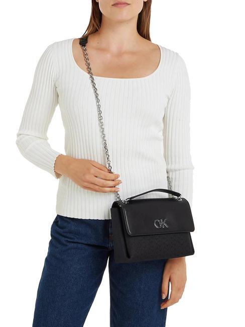 RE-LOCK Convertible Shoulder/crossbody bag black and black - Women’s Bags