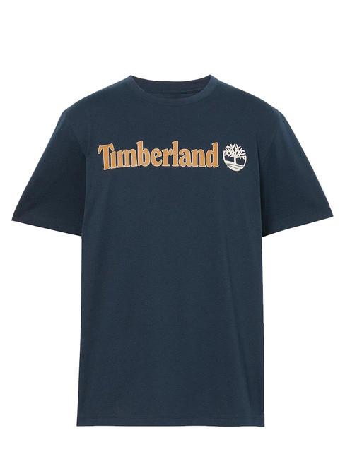 KENNEBEC RIVER LINEAR LOGO Cotton T-shirt dark sapphire - T-shirt