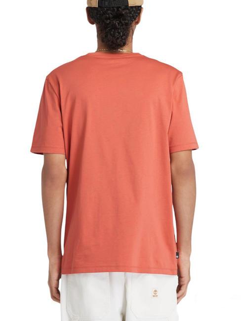 KENNEBEC RIVER LINEAR LOGO Cotton T-shirt burnt sienna-app - T-shirt