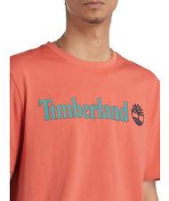 TIMBERLAND KENNEBEC RIVER LINEAR LOGO Cotton T-shirt burnt sienna-app - T-shirt - 3