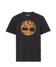 TIMBERLAND KBEC RIVER Short-sleeved T-shirt black / wheat boot - T-shirt - 4