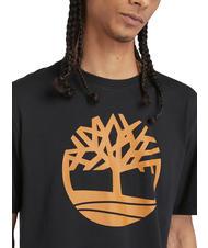 TIMBERLAND KBEC RIVER Short-sleeved T-shirt black / wheat boot - T-shirt - 3