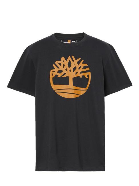 KBEC RIVER Short-sleeved T-shirt black / wheat boot - T-shirt