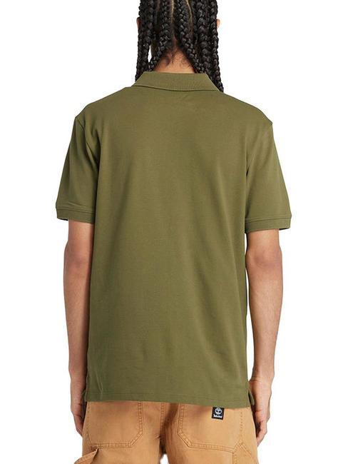 MERRYMEETING RIVER Stretch cotton polo shirt sphagnum - Polo shirt