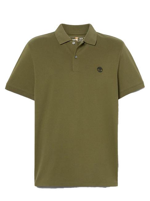 MERRYMEETING RIVER Stretch cotton polo shirt sphagnum - Polo shirt
