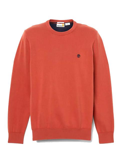 WILLIAMS RIVER Crewneck sweater hot sauce - Men's Sweaters