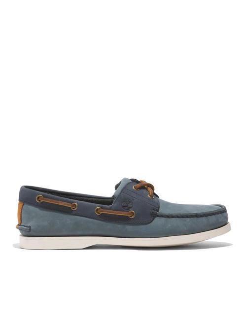 CLASSIC BOAT Leather boat shoe medium blue nubuck - Men’s shoes
