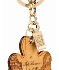 ALVIERO MARTINI PRIMA CLASSE GEO CLASSIC Four-leaf clover charm key ring NATURAL - Key holders - 3