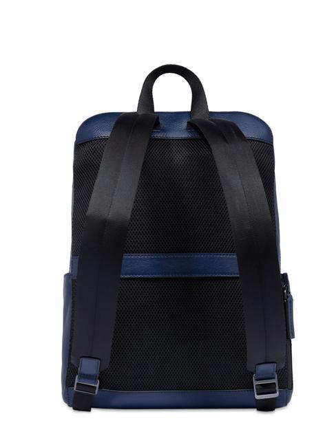 DAMIANO Leather backpack for 14" laptop deep ocean abb. matte dark ruthenium - Laptop backpacks