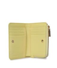 COCCINELLE METALLIC SOFT Small wallet in textured leather lime wash - Women&rsquo;s Wallets - 2