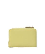 COCCINELLE METALLIC SOFT Small wallet in textured leather lime wash - Women&rsquo;s Wallets - 3