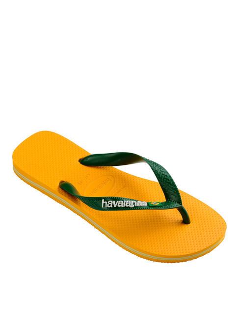 BRASIL LOGO Men's flip flops pop yellow - Unisex shoes