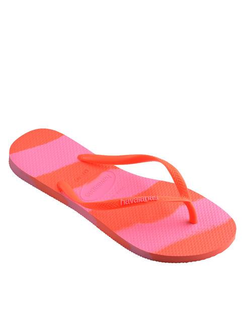 SLIM COLOR FUN Flip flops neon coral - Women’s shoes