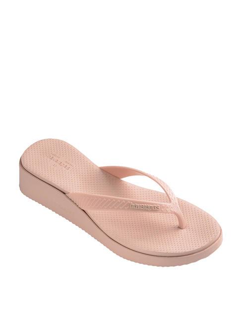 HIGH PLATFORM Flip-flops with wedge ballet rose - Women&rsquo;s shoes