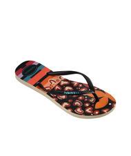HAVAIANAS SLIM PATCHWORK Flip flops beige/black - Women’s shoes - 3