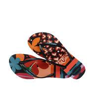 HAVAIANAS SLIM PATCHWORK Flip flops beige/black - Women’s shoes - 4
