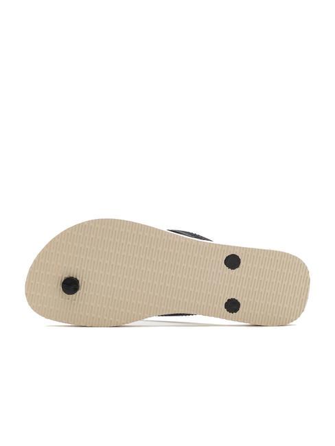 SLIM PATCHWORK Flip flops beige/black - Women’s shoes