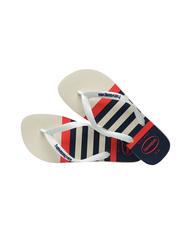 HAVAIANAS flip flops TOP NAUTICAL white/white/navy blue - Men’s shoes - 4