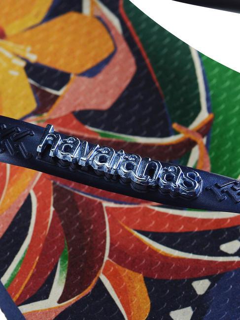  SLIM TROPICAL flip flops NAVY / BLUE / NAVY - Women’s shoes