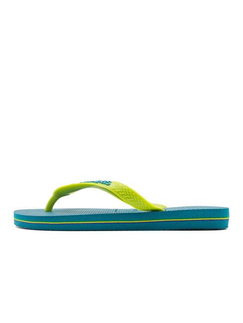 BRASIL LOGO Men's flip flops amazonite blue - Unisex shoes