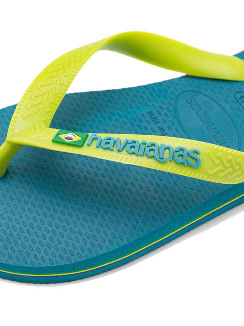 BRASIL LOGO Men's flip flops amazonite blue - Unisex shoes