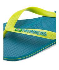 HAVAIANAS BRASIL LOGO Men's flip flops amazonite blue - Unisex shoes - 3