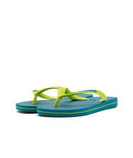 HAVAIANAS BRASIL LOGO Men's flip flops amazonite blue - Unisex shoes - 4