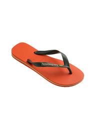 HAVAIANAS BRASIL LOGO Men's flip flops sunset orange - Unisex shoes - 3