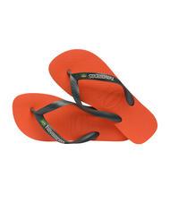 HAVAIANAS BRASIL LOGO Men's flip flops sunset orange - Unisex shoes - 4