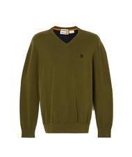 TIMBERLAND WILLIAMS RIVER  Cotton sweater darkoliv - Men's Sweaters - 4