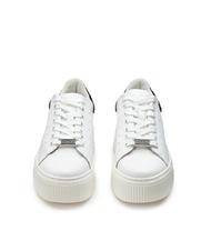 CULT PERRY 4236 Leather sneakers with studs white/black - Women’s shoes - 3