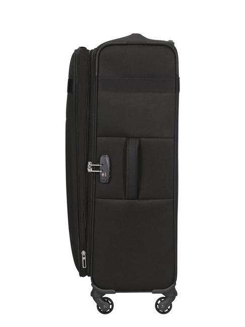 trolley CITYBEAT exp, large, ultralight size BLACK - Semi-rigid Trolley Cases