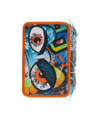 SJGANG CUCCIOLI 3 zip pencil case with school kit Black - Cases and Accessories - 5