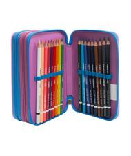 CAMOMILLA DREAMS&FLOWERS 3 zip pencil case with school kit - Cases and Accessories