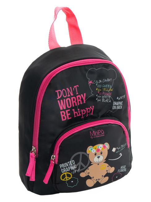 DON'T WORRY BE HIPPY Mini backpack Black - Backpacks & School and Leisure